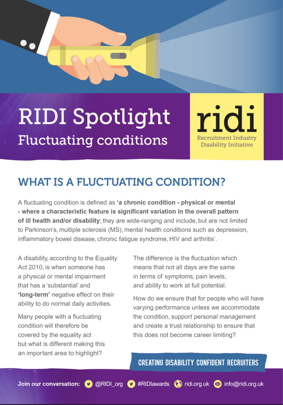 RIDI Spotlight - The Impact of Fluctuating Conditions